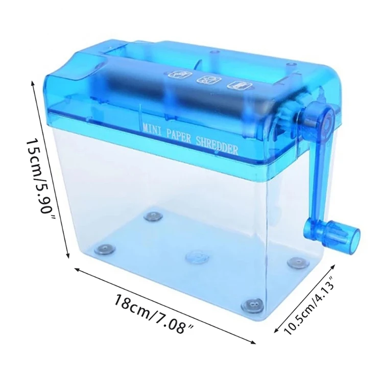 thumbnail image 2 of Manual Paper Shredder - Hand Crank Document Shredder For Home & Office Use 2 of 9