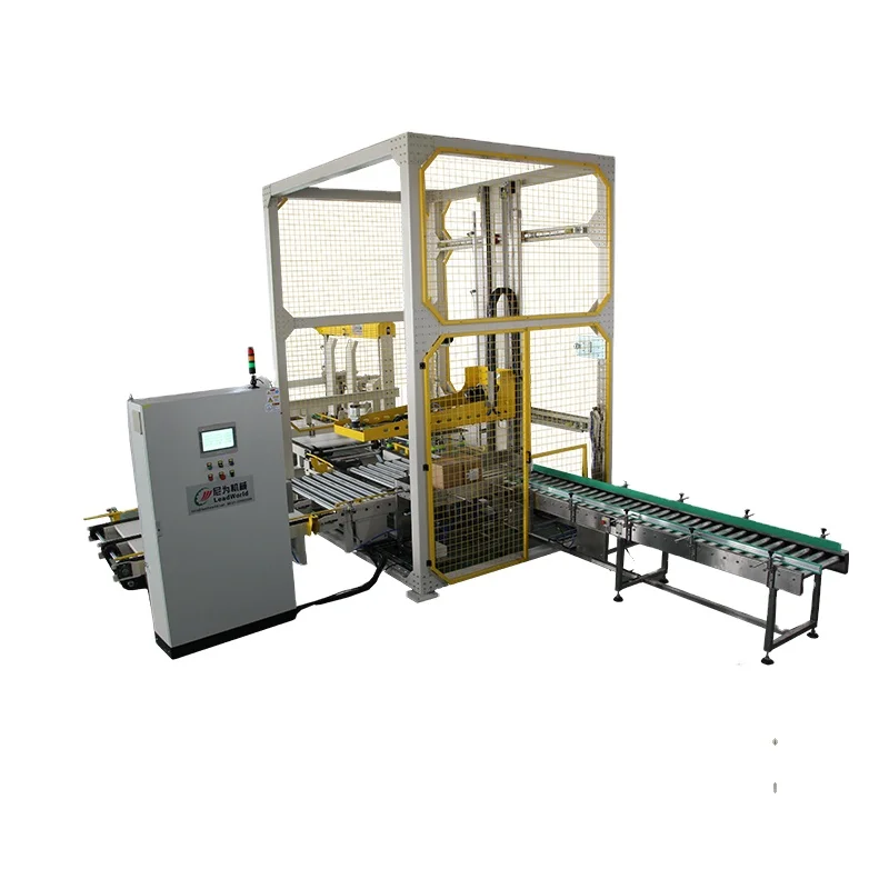 Pallet Destacker and Slip Sheet Dispenser Bottle Carton Box Automatic Automatic Palletizer Machine