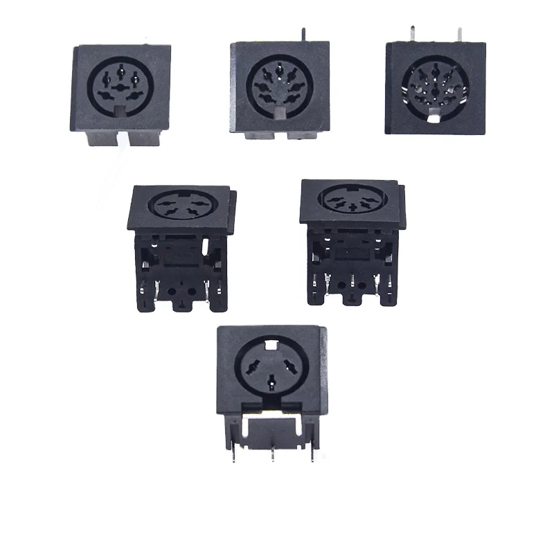 S-terminal Plug and Socket 3/4/5/6/7/8P Pin/core DIN Connector Assembly Type Male and Female Mounted Keyboard Plug