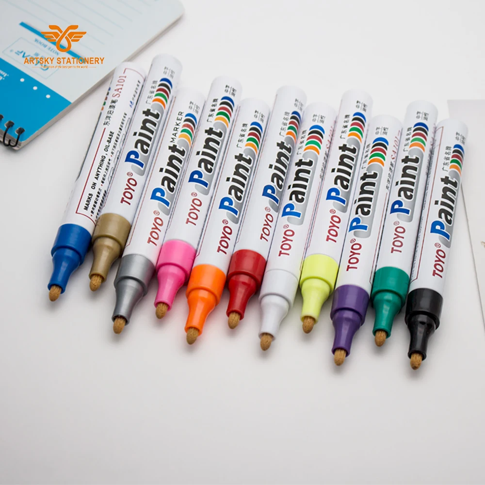 4er Set Weiße Lackstifte Permanent Marker – Wasserfest, 0.6-2 Mm Spitzen Für Viele Oberflächen