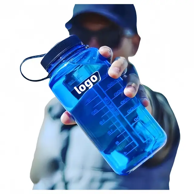 Wholesale 32oz 1000ml Gym Drinking Clear BPA Free Tritan Plastic Water Bottle with Lid Custom Logo