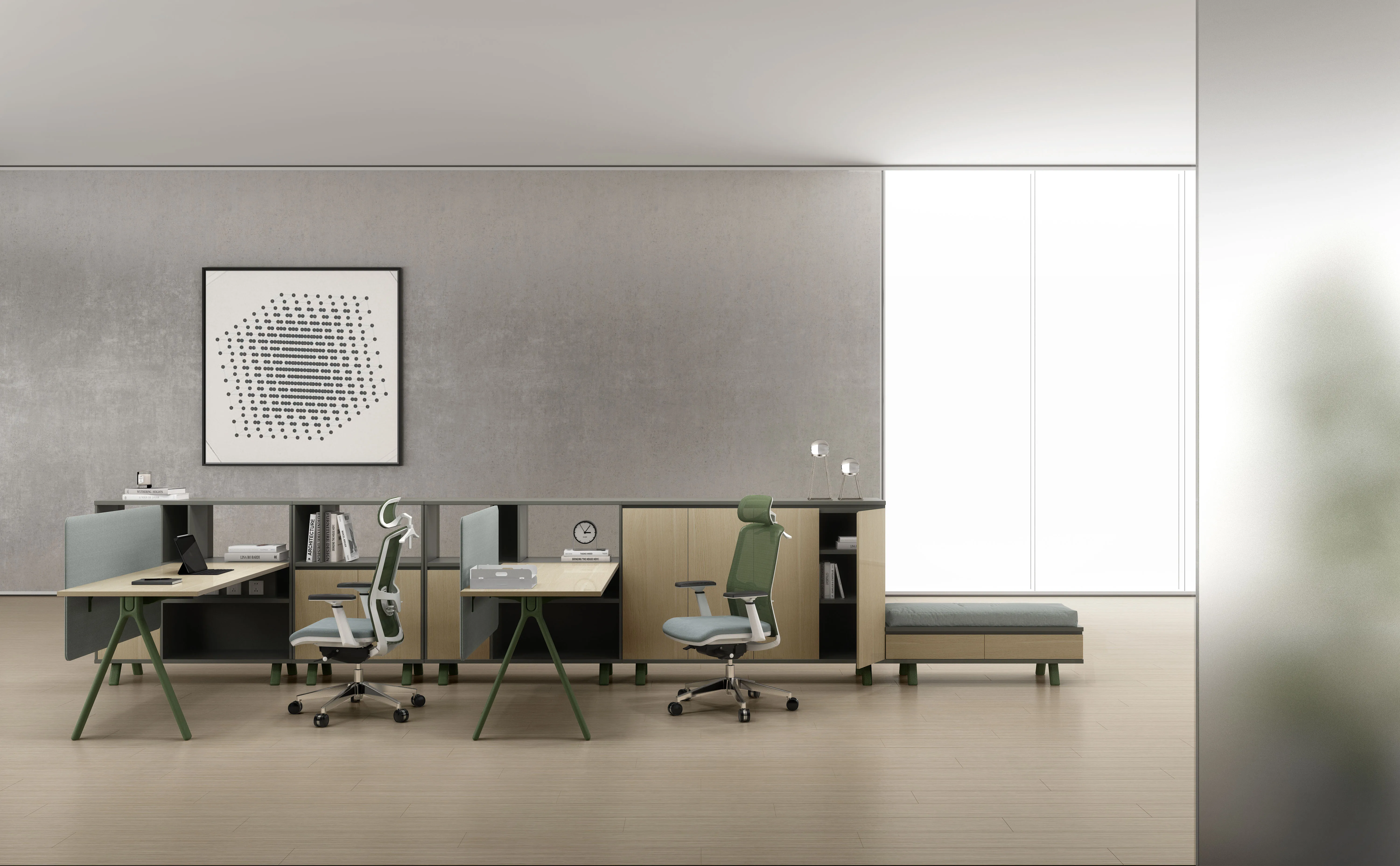 Modular Workstation Office Desk Office Cubicle Partition Furniture With