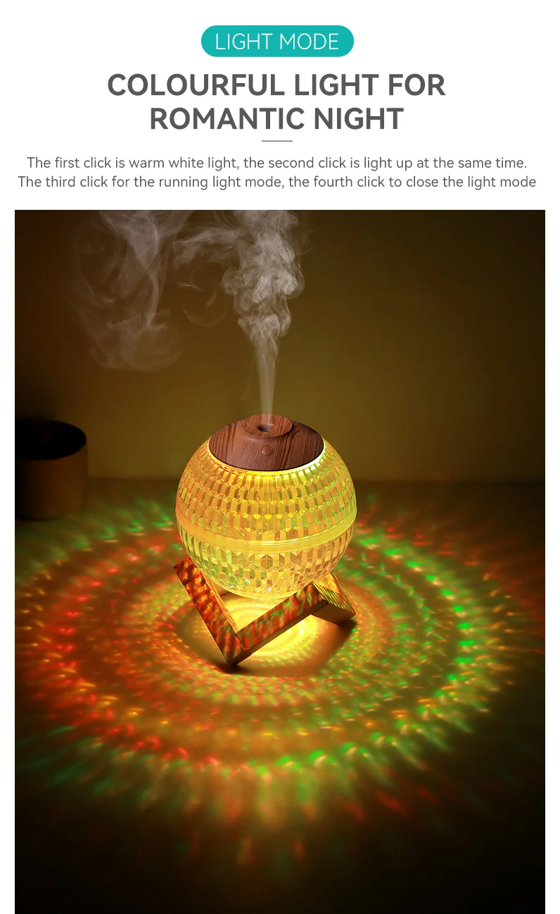 Portable Cool Mini Smart Air Mist Humidifier Diffuser In Crystal Ball ...
