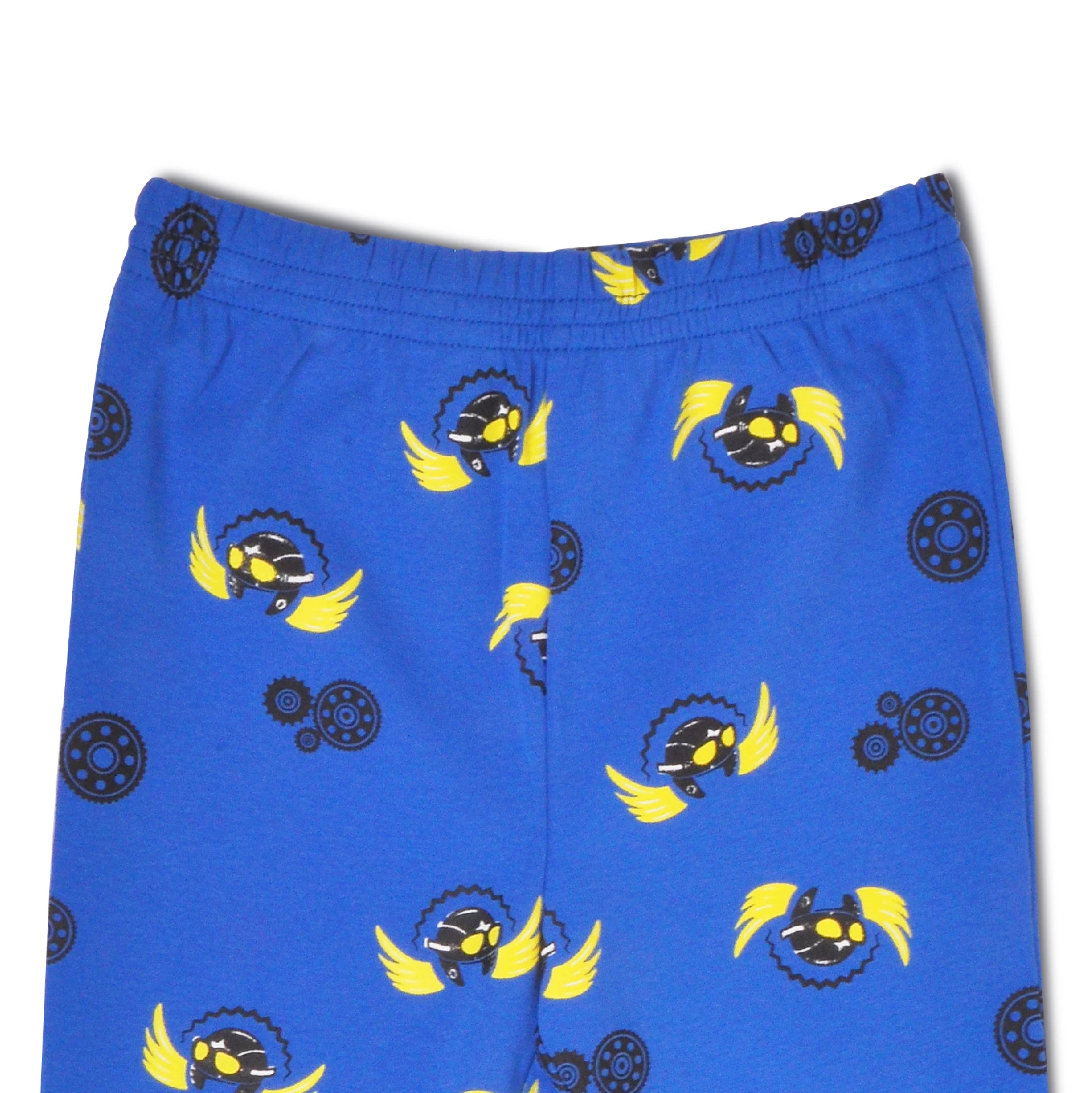 Крутая детская пижама из 100% хлопка с длинным рукавом и круглым вырезом принтом мотоцикла