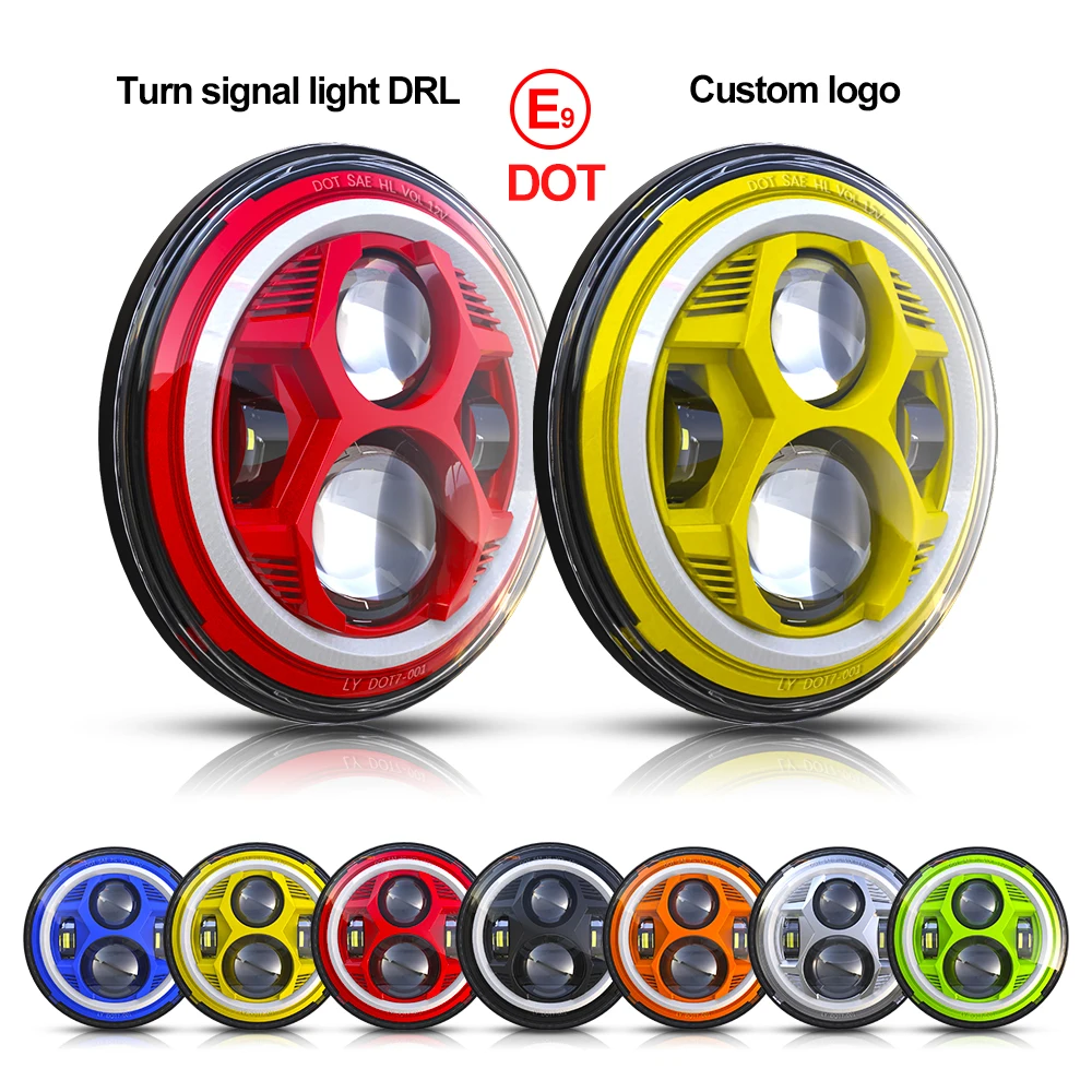 Alibaba.com: LOYO LY-DOT7-002 7 Inch Round LED Headlight, IP67 Waterproof,  6000LM Brightness: Ideal for all cars with a 1-year warranty and  long-lasting performance., image size:1000x1000