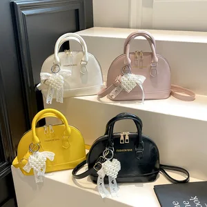 Summer Korean Small Bowling Bags for Women 2026 Niche Design PU Leather Crossbody Bag Female Delicate Handbags