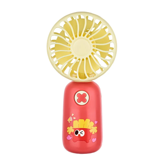 2024 New USB Rechargeable Mini Portable Handheld Fan with Custom Printing