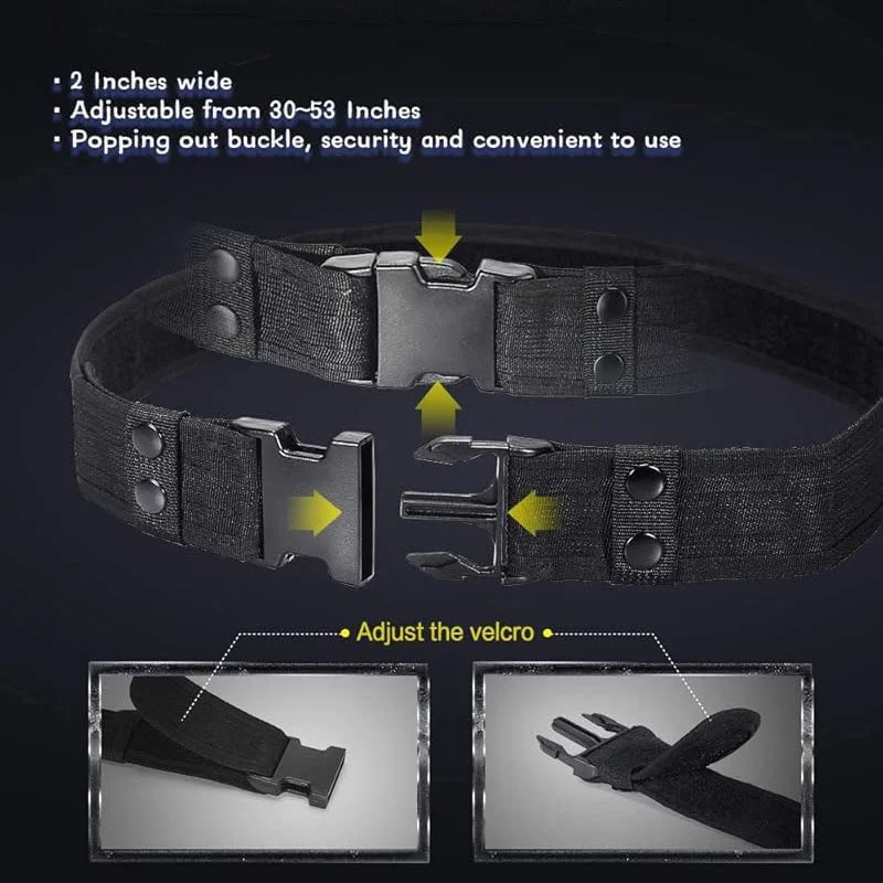 Adjustable Security Duty Equipment Duty Belt High Quality Tactical Equipment System Set Tactic Waist Belt Modular Equipment