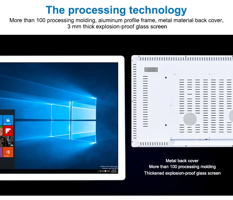 32 Inch LCD Touch Screen Indoor Wall Mount Capacitive Touch Screens Win10 System All In One Computers