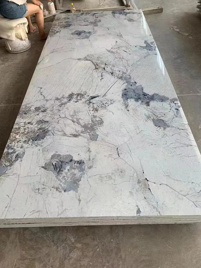 4X8 Ft PVC UV Marble Sheet - Durable UV Wall Panel for Interior ...