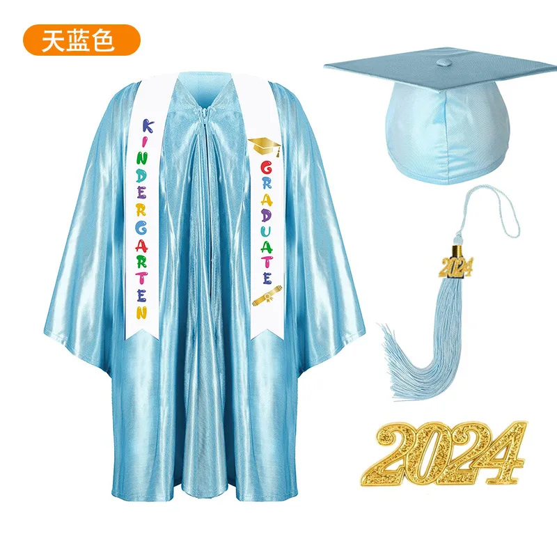 slim fit dress slacks Shiny Kindergarten Graduation Cap,Gown,Stole & Diploma Package Gold / 27 (3'6