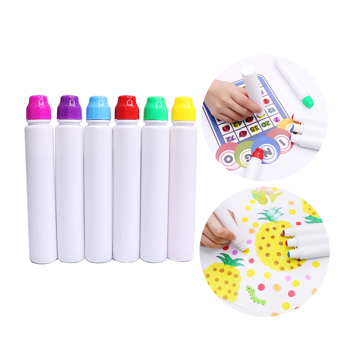 Граффити маркеры для бинго многоразовый контейнер чернил азартные игры двойная пластиковая