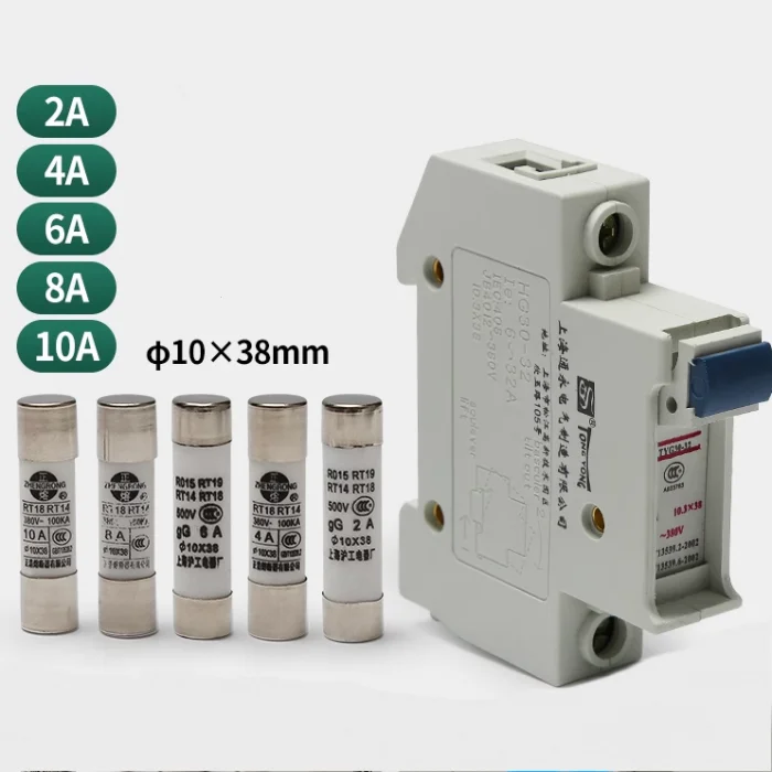 Elevator Control Cabinet Fuse 2A/4A/6A/8A/10A with HG30-32 Base Holder