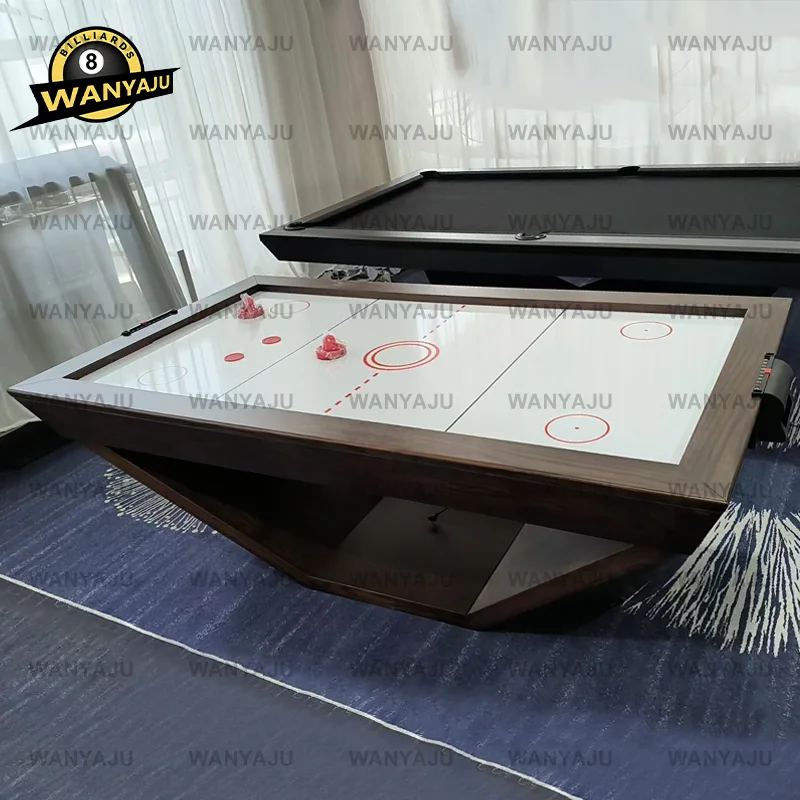 Factory Customized Multi Wood 3 in 1Pool Table Poker Billiards 7ft 8ft with Tennis Dinning air Hockey Top for Sale
