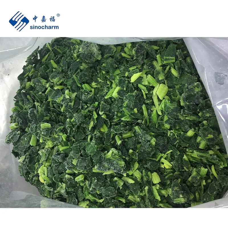 Sinocharm IQF Frozen Chopped Spinach With Good Price for Wholesale From Spinach Base