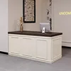 Light beige and dark brown wood grain