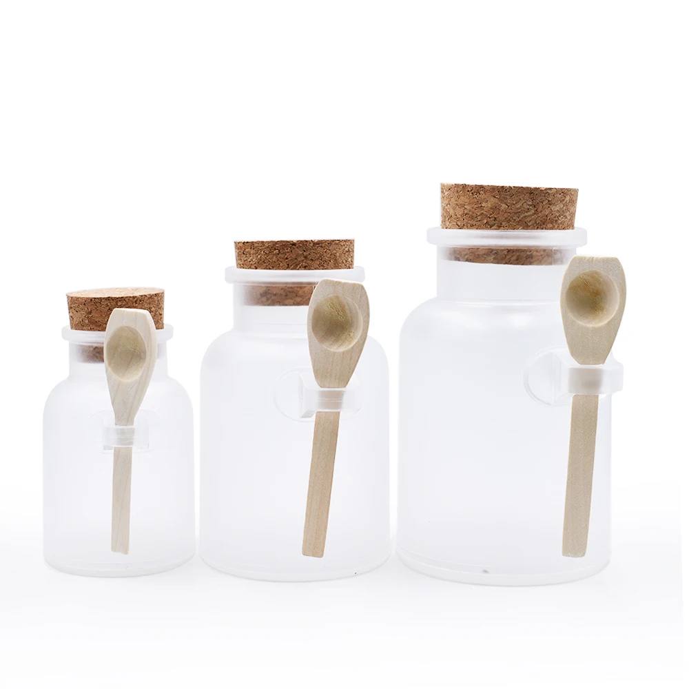 Download 100ml 200ml 300ml 500ml Frost Clear Abs Plastic Bath Salt Bottle With Bottle Cork Bamboo Spoon Buy Plastic Bottle Abs Plastic Bath Salt Bottle Bamboo Spoon Product On Alibaba Com