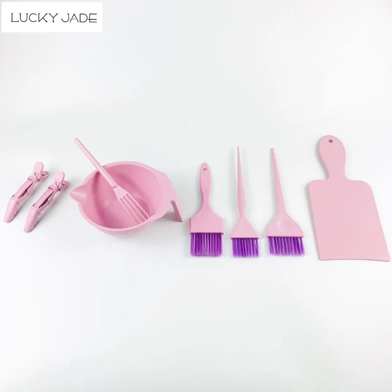 Haarfärbe-Set 2-teilig - Schale & Pinsel In Rot, Für Salon Oder Heimgebrauch