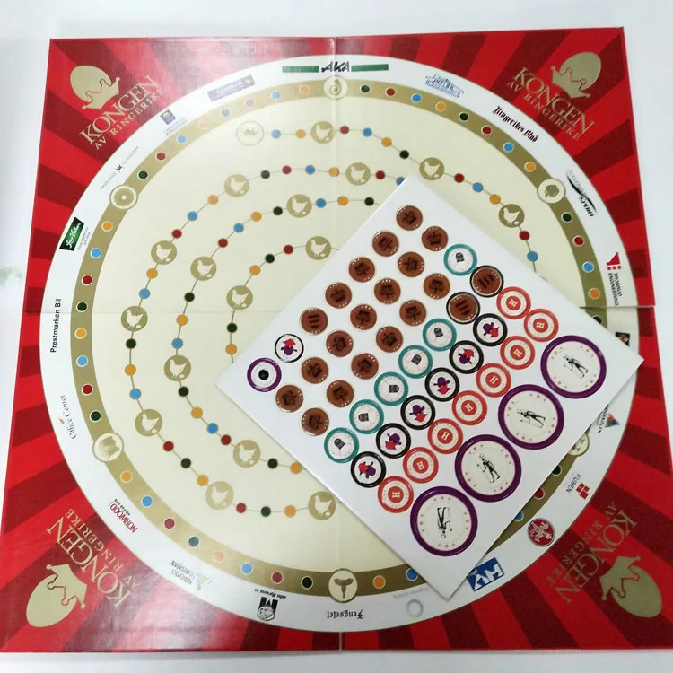 Оптовая продажа с фабрики, печатная настольная игра, картонные игры для детей