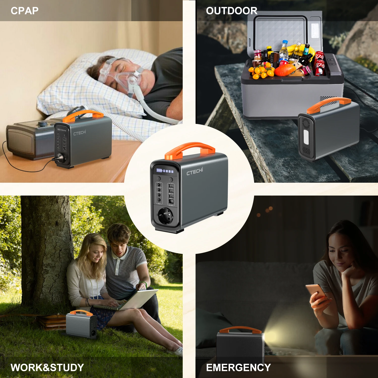 Factory Price Multi-function 200W Portable Energy Storage Power Supply Backup Solar Portable Generator Power Station