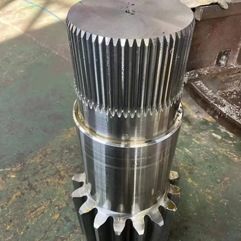 High precision oem gear shafts large gear shaft forged roller shaft  Gear shaft spline shaft