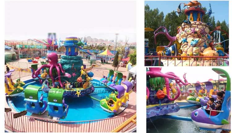 High Quality Amusement Theme Park Rides Manufacture Water Park Equipment Shoot War Fight Shark Island Rides For Sale