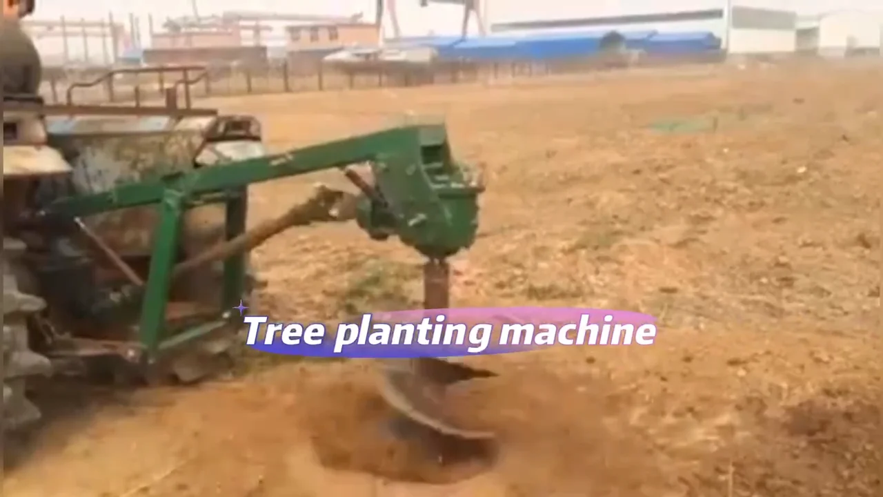 Tractor Digging Tree Pits,tree Planting Drilling Machine,tree Planting 