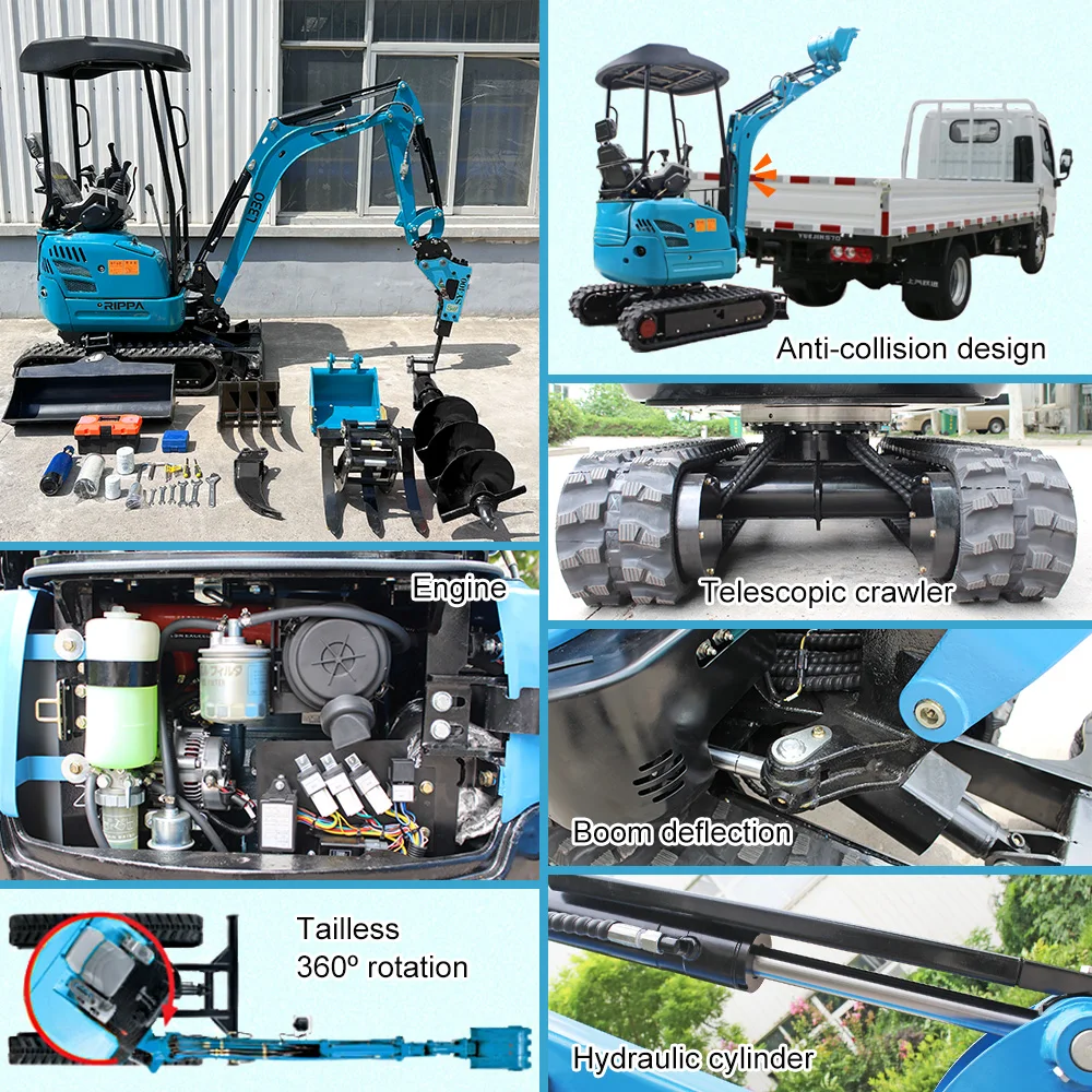 가장 비용 효율적인 굴삭기 공장-Mini Excavators For Sale - Rippa® China Manufacturer