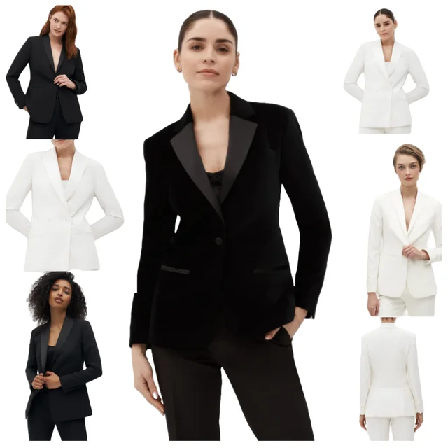 1603 Womens Blazers Ladies Suits and High Quality Matching Sets Two Piece Jacket Clothes Elegant Business Clothing