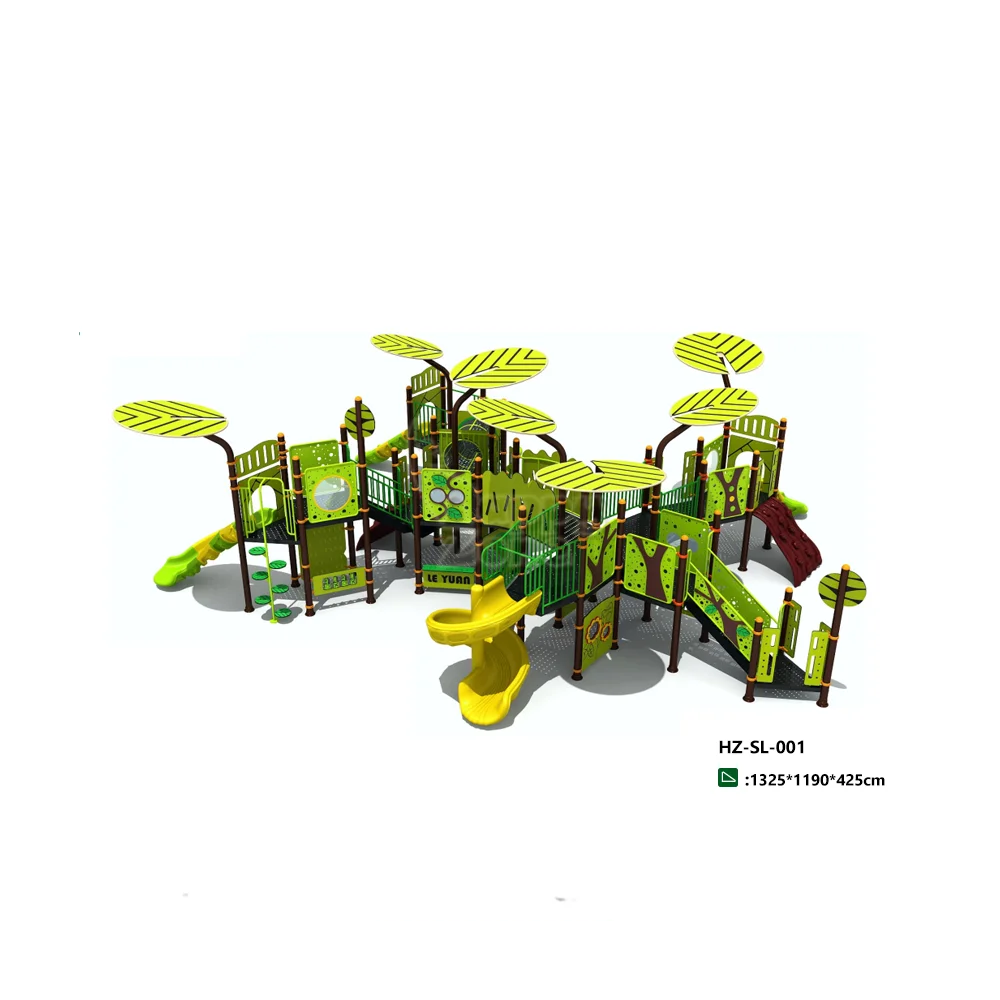 Commercial Custom Children Outdoor Playground Equipment Pe Board Slide