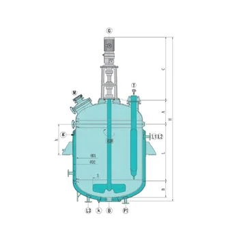 Heating And Cooling Function Paint Mixing Reaction Kettle 8000L Reactors