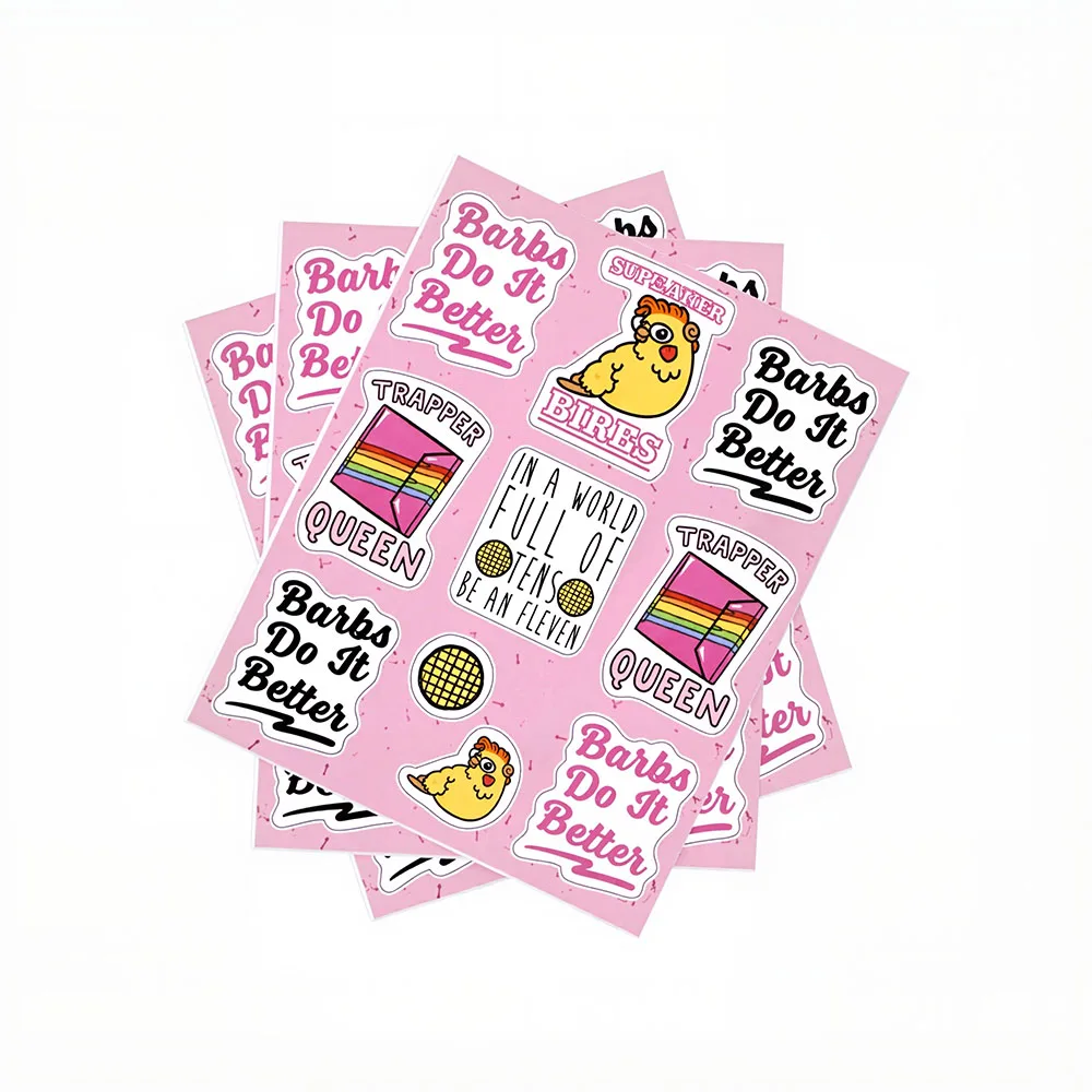 Self Adhesive Custom holo Child Safe Glue A4 Waterproof Kiss Cut Sticker Sheet Paper Sticker for Planner Suppliers
