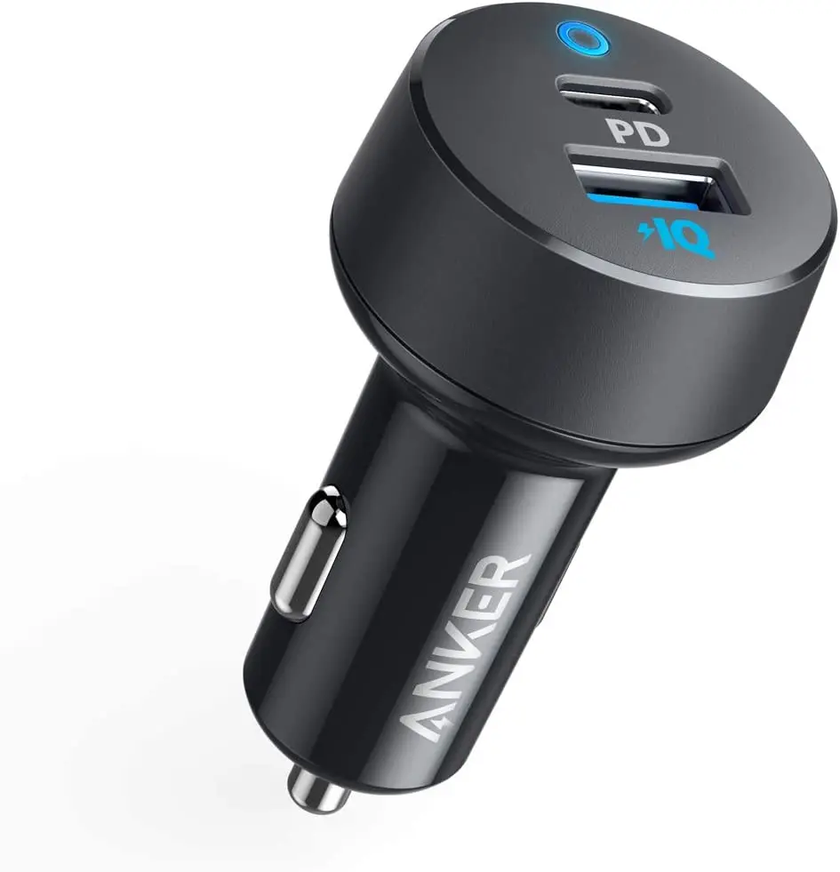 Anker Usbc Incar Charger 35w 2port Type C Usb Car Phone Charger Pd Portable Fast Charging