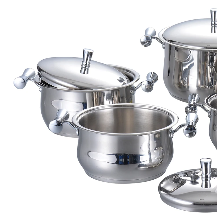 Moden Style 12 Pcs Pots And Pans Sets Stainless Steel Cookware Set With Glass Lid supplier