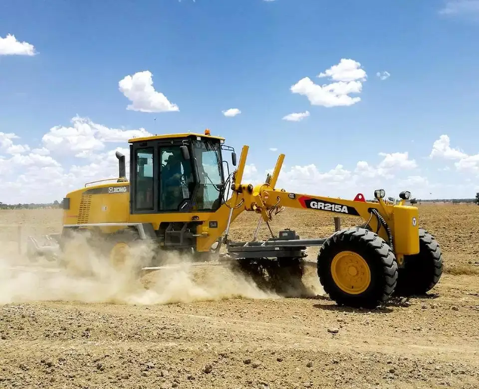 XCMG Used 140G Motor Grader GR215 14H Small Grader Blade Good Price