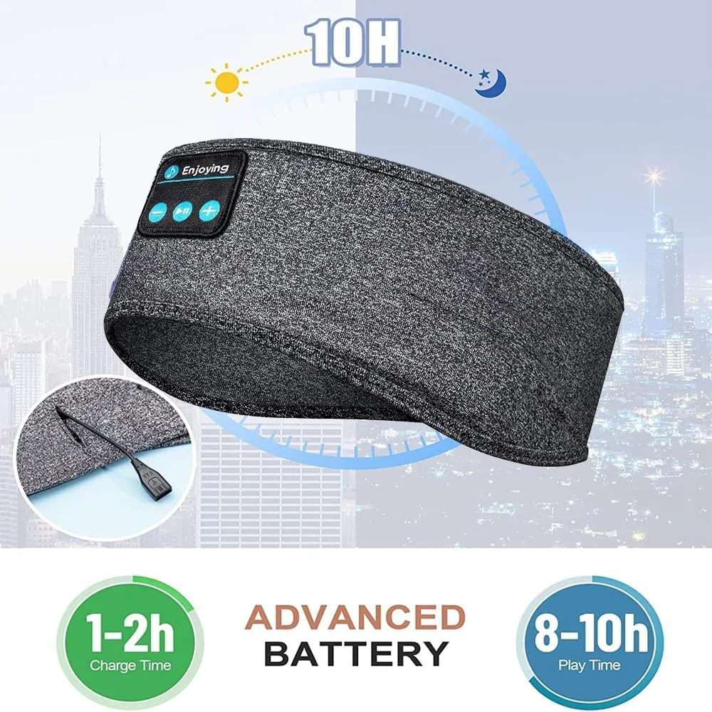 V5.4 Sleep Headphones Headband,Soft Sleeping Wireless Music Sport Earphones with Ultra-T aperçu 3