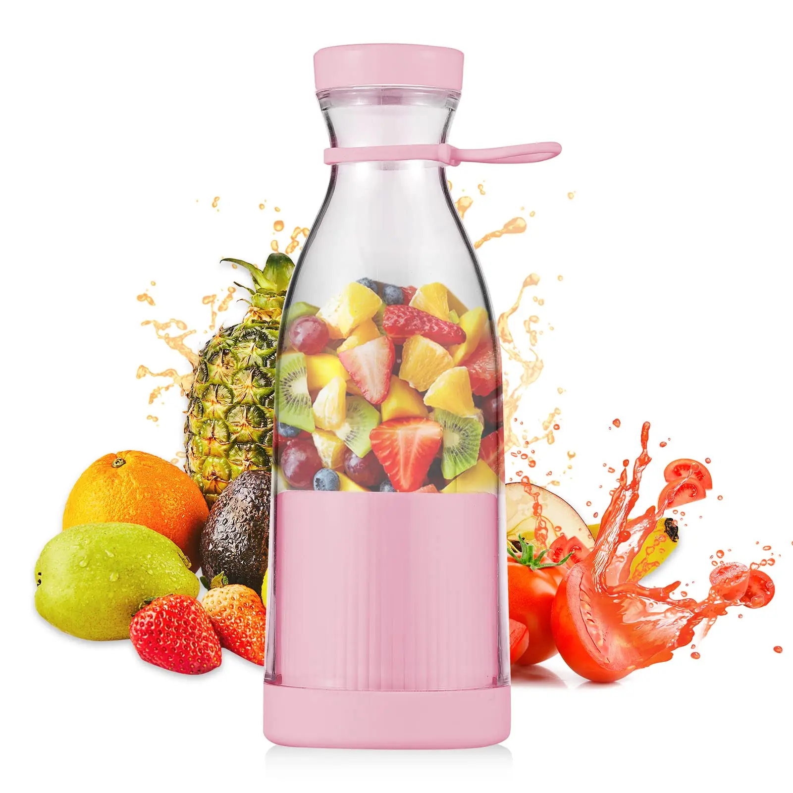 380ml/420ml Fruit Juicer Cup Rechargeable Blender Cup Portable