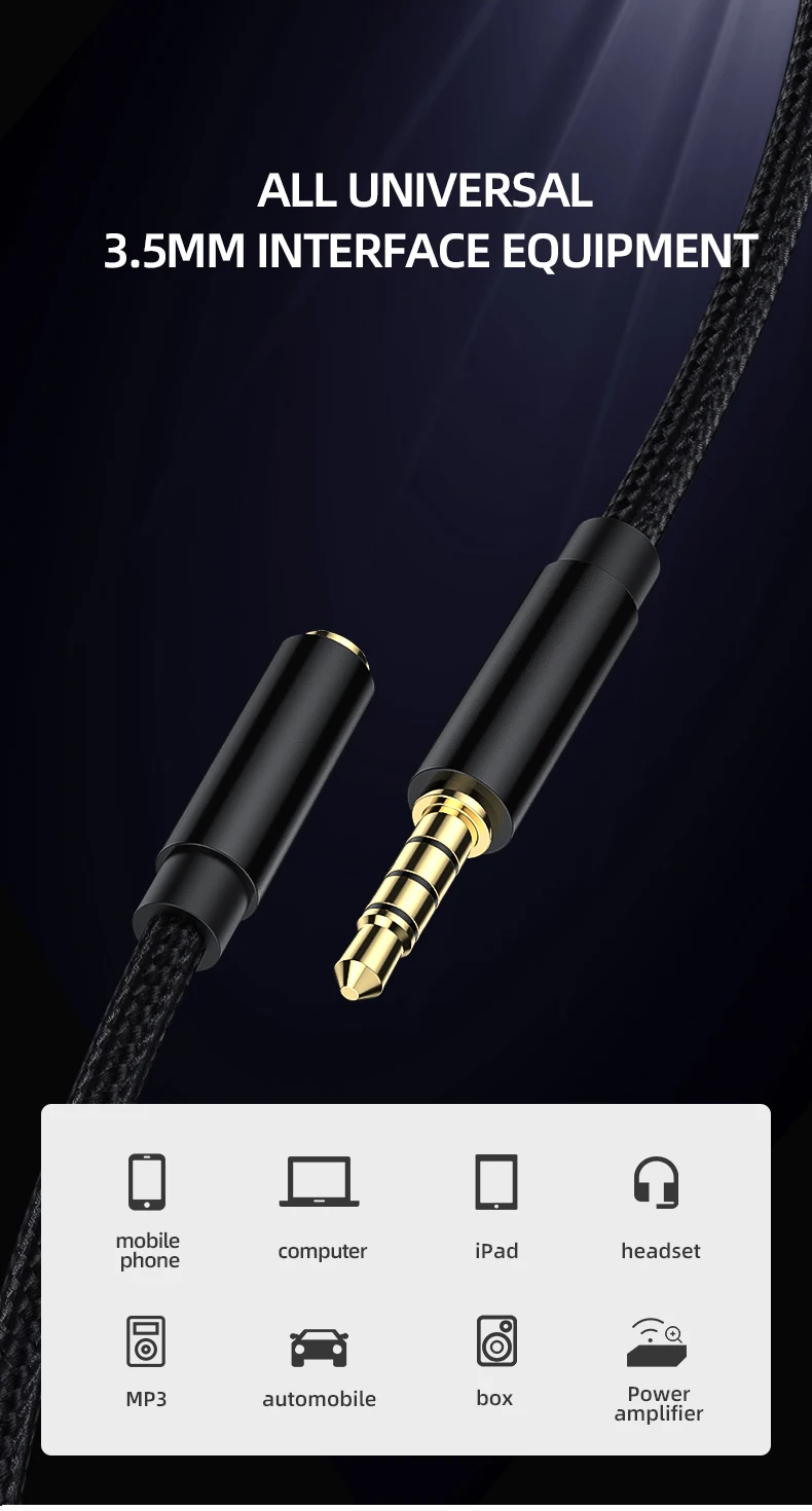 3.5 Mm Audio Extension Cable Stereo 3.5mm Jack Aux Cable For Car Earphone Speaker Buy 3.5mm