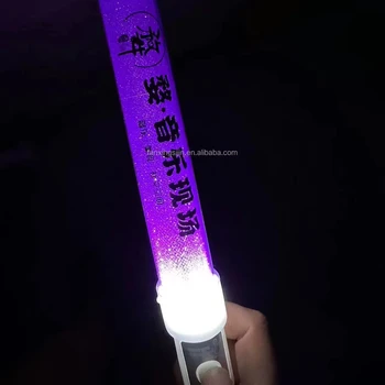 Factory cheap lightstick kpop custom logo printing glow stick k-pop concert light stick star party light wands with customized