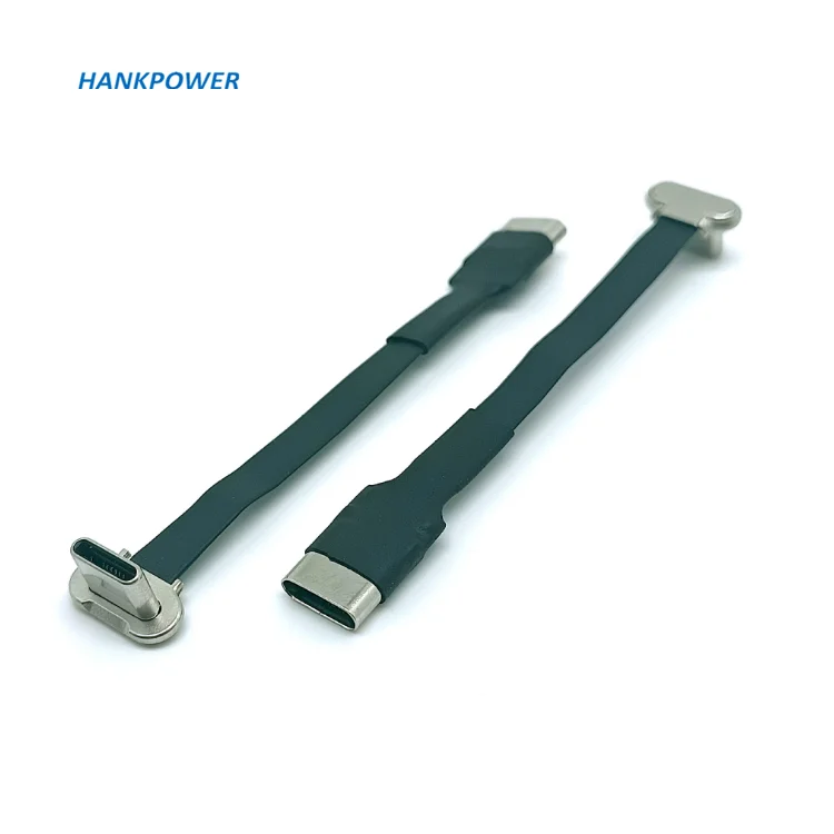 Right Angle Fpc Flexible Usb C Cable Wireless Charging Type C Male To