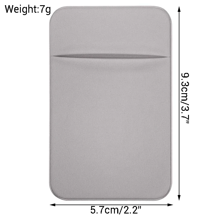 Slim Microfiber Stretch Card Sleeves Stick on Wallet Self Adhesive Smart  Phone Pocket Credit Card Holder for Phone