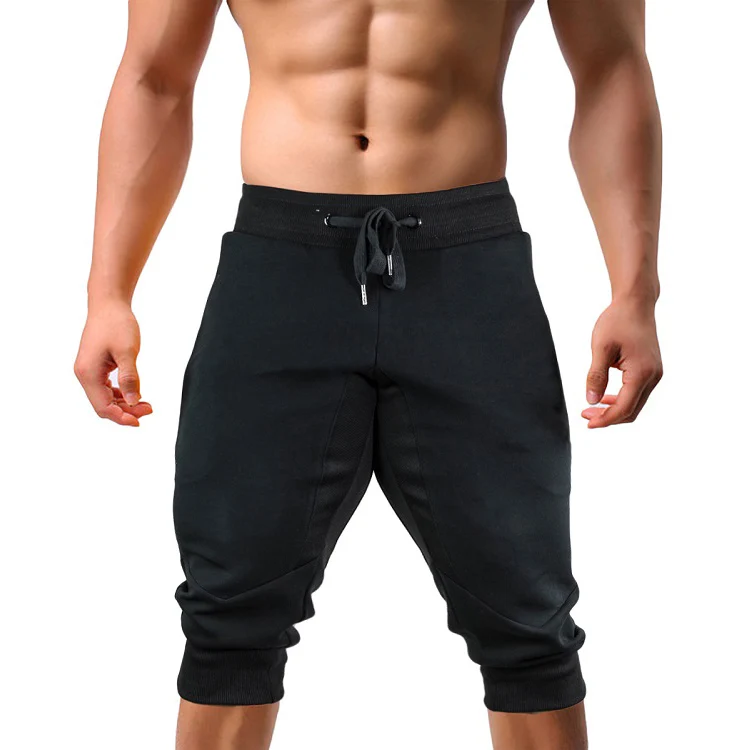 COOFANDY Mens Linen Harem Capri Pants Lightweight Loose 34 Shorts Dr   Kreative World Online
