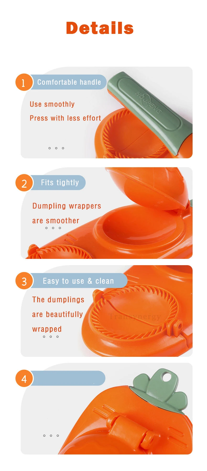 Diy Dough Skin Dumpling Maker Kitchen Pastry Tool Plastic