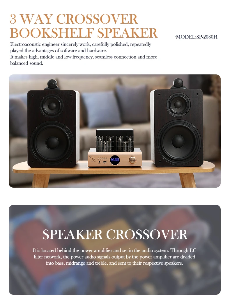 Hypersound SP-2080H - Professional Passive 3-Way Crossover