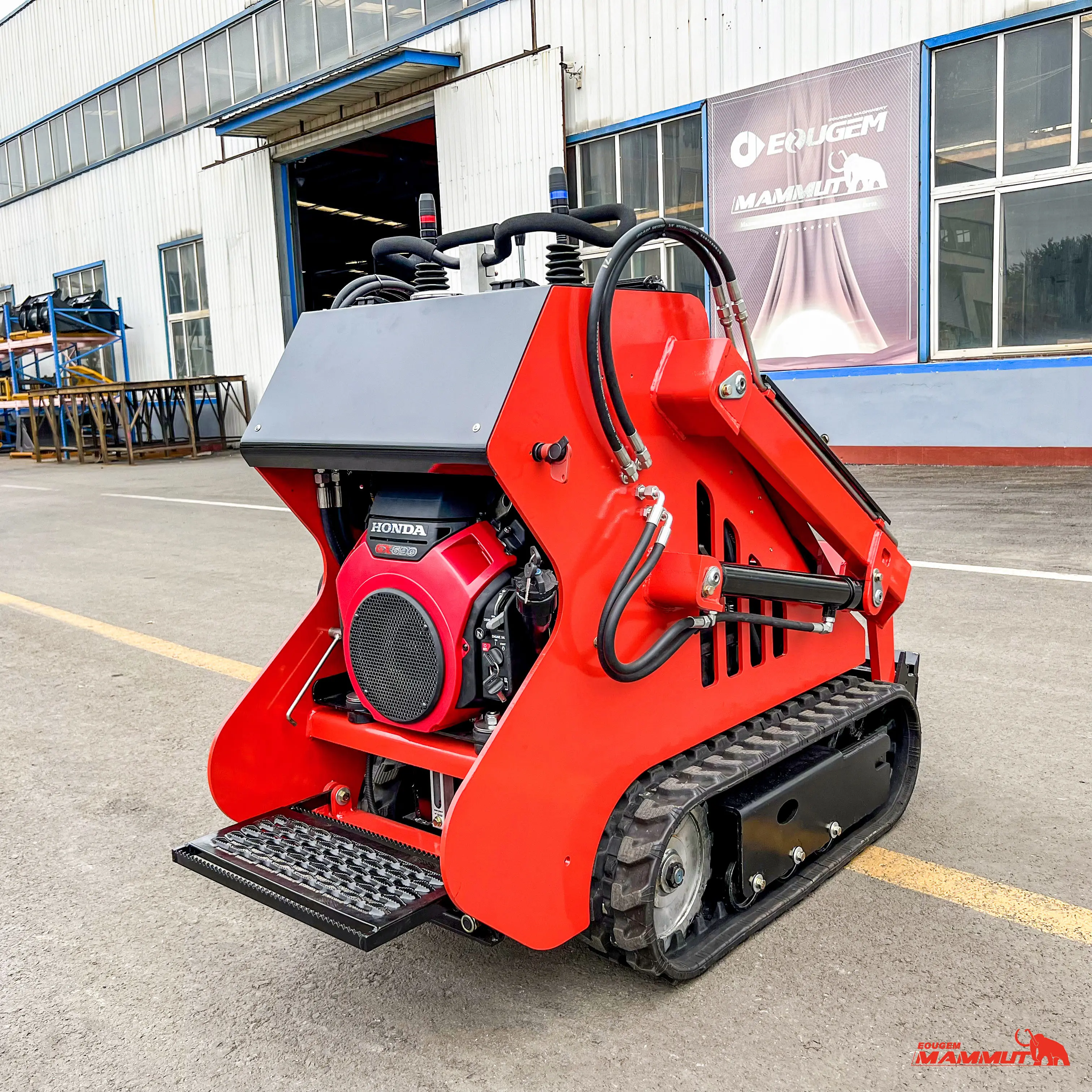 Mini Skid Steer Loader 300kg 23hp Kohler Honda Rato Brand Engine Agricultural Mini Skid Steer