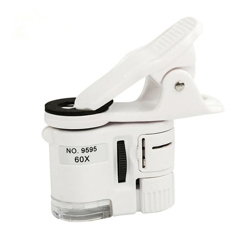 Handheld 60X Loupe Magnification Toy 60X Mini Phone Biological Microscope