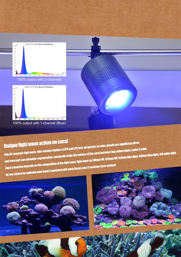 Profesional Led Coral Growth Aquarium Light Adjustable Light Downlight