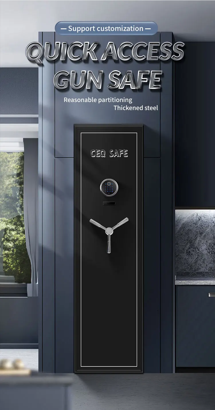 CEQSAFE High Quality Security Company Fireproof Password Locker Gun Safe Box details