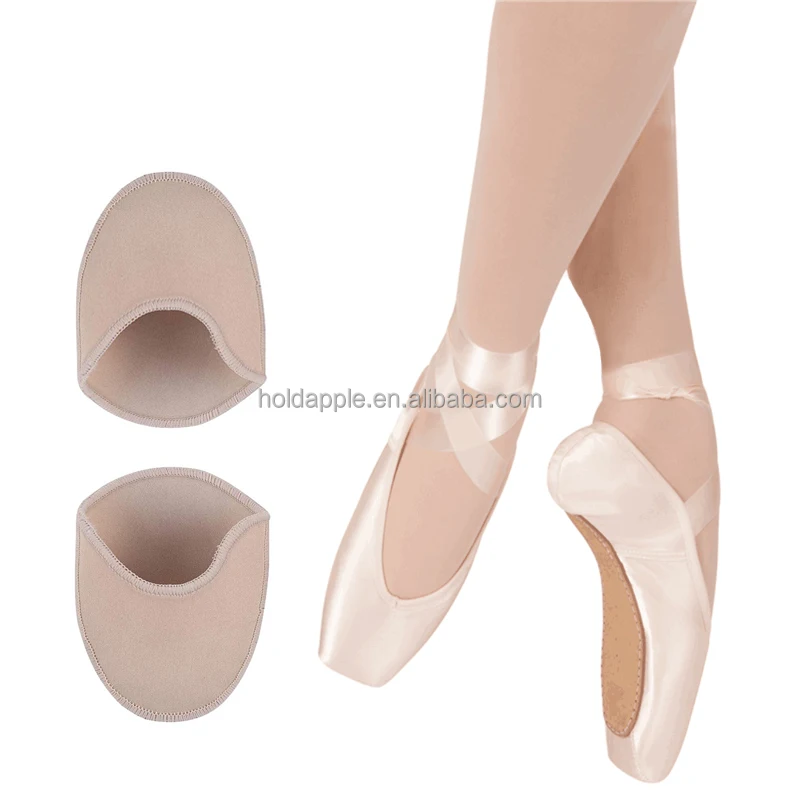 Ballet Dance Pointe Shoe Socks Pad, Toe Pouches Pad, Knitted Fabric Toe Cap  Cover Toe Wrapped Protector Cushion Women Anti-Slip Toe Half Socks, Relief
