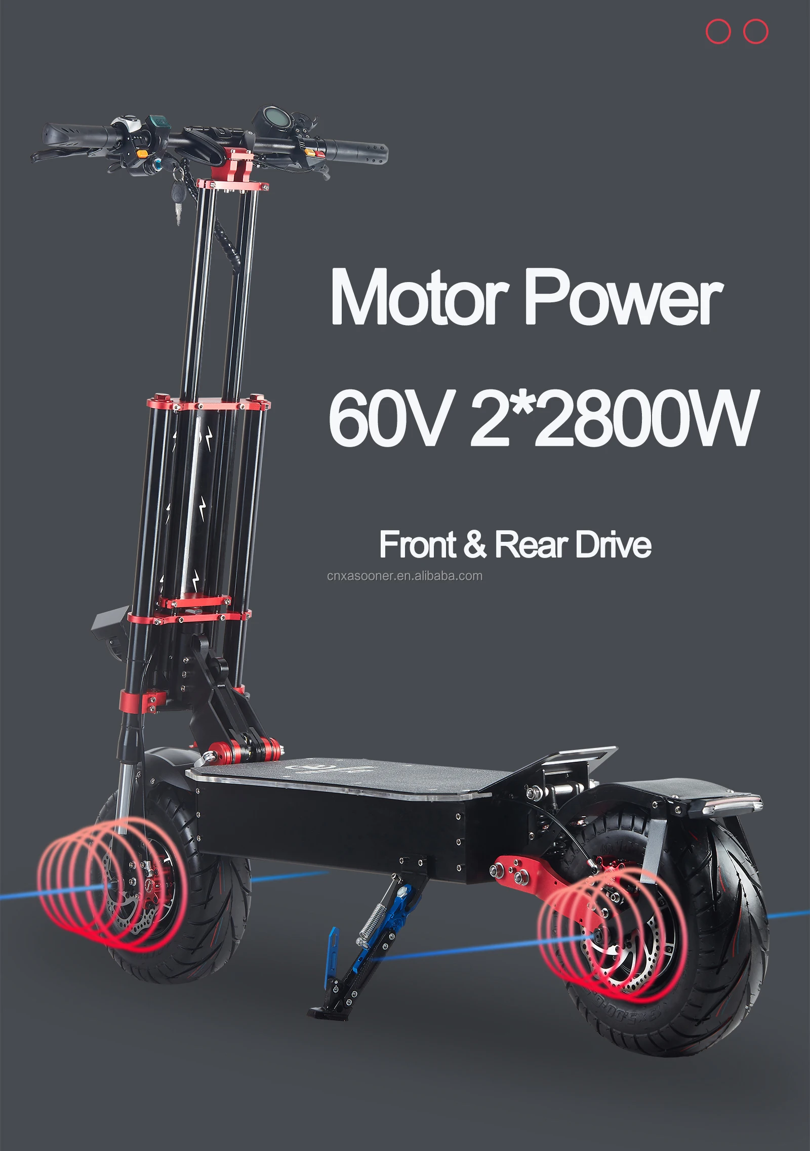 Hot Sale Obarter X5 13 Inch 60v Dual Drive 30ah 5600w 85 Km /h Fast ...